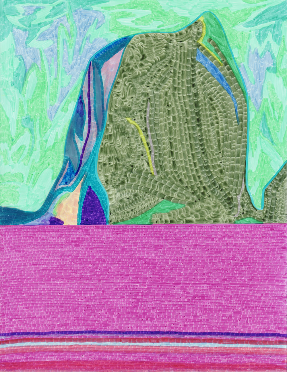 Minis désastres Sans-titre, 2017. Feutre sur papier. 21,6 x 27,9 cm